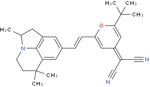 (E)-2-(2-叔丁基-6-(2-(2,6,6-三甲基-2,4,5,6-四氢-1H-吡咯并[3,2,1-IJ]]喹啉-8-基)乙烯基)-4H-吡喃-4-亚烷基)丙二腈