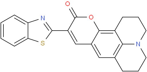 1H,5H,11H-[1]Benzopyrano[6,7,8-ij]quinolizin-11-one, 10-(2-benzothiazolyl)-2,3,6,7-tetrahydro-