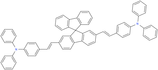4,4'-((1E,1'E)-9,9'-Spirobi[fluorene]-2,7-diylbis(ethene-2,1-diyl))bis(N,N-diphenylaniline)