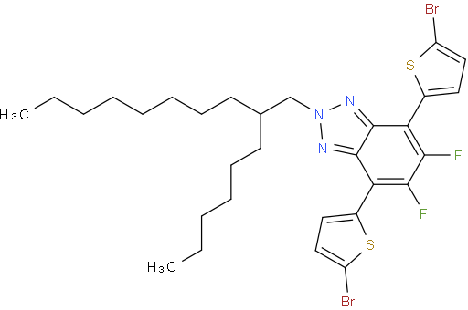 4,7-二(5-溴噻吩-2-基)-5,6-二氟-2-(2-己基葵基)苯并[C][1,2,5]噻二唑
