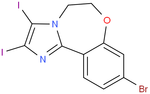 9-Bromo-2,3-diiodo-5,6-dihydrobenzo[f]imidazo[1,2-d][1,4]oxazepine
