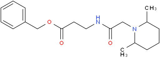 benzyl 3-(2-(2,6-dimethylpiperidin-1-yl)acetamido)propanoate