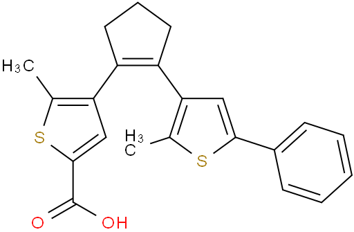 5-methyl-4-(2-(2-methyl-5-phenylthiophen-3-yl)cyclopent-1-en-1-yl)thiophene-2-carboxylic acid