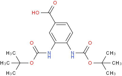 3,4-双((叔丁氧羰基)氨基)苯甲酸