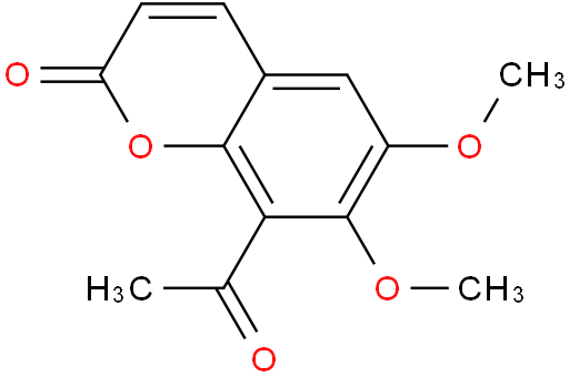 8-acetyl-6,7-dimethoxy-2H-chromen-2-one
