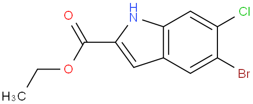 5-溴-6-氯-1H-吲哚-2-羧酸乙酯